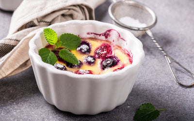 Greek Yogurt Blueberry Custard