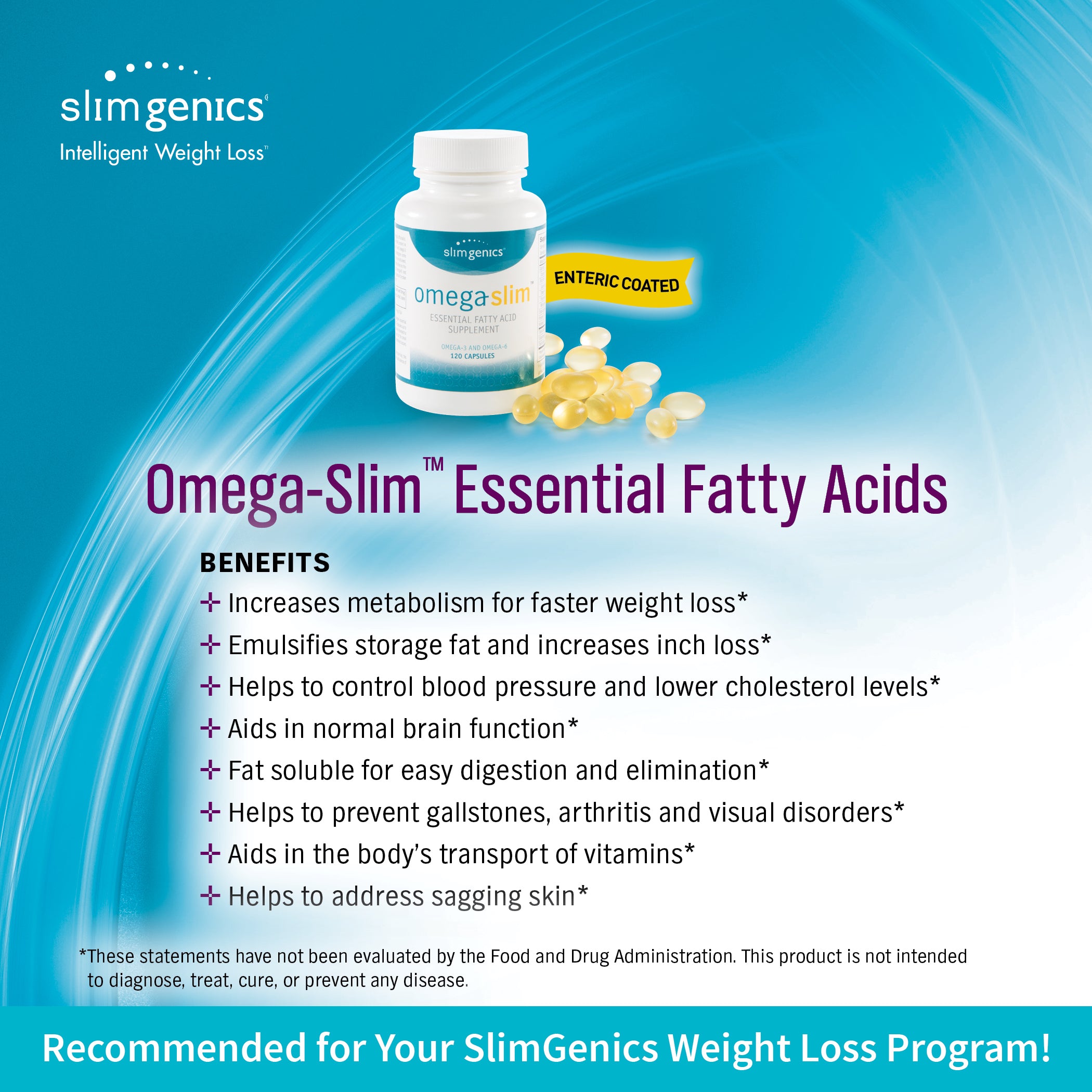 Omega-Slim Essential Fatty Acids with GLA – 120 count